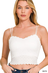 Serenity Lace Bralette - White DOORBUSTER