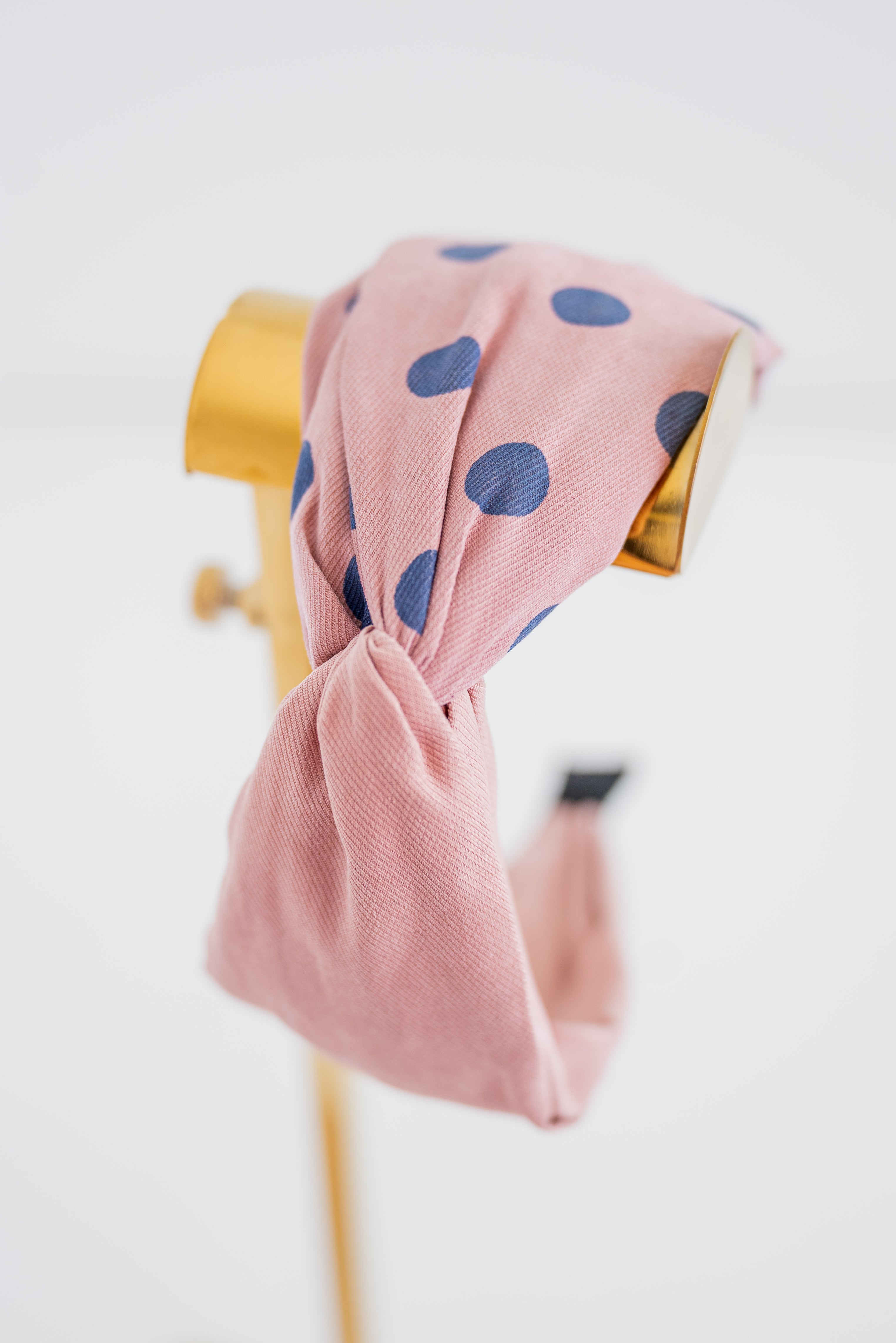 Wide Dot Headband - Pink