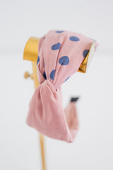Wide Dot Headband - Pink