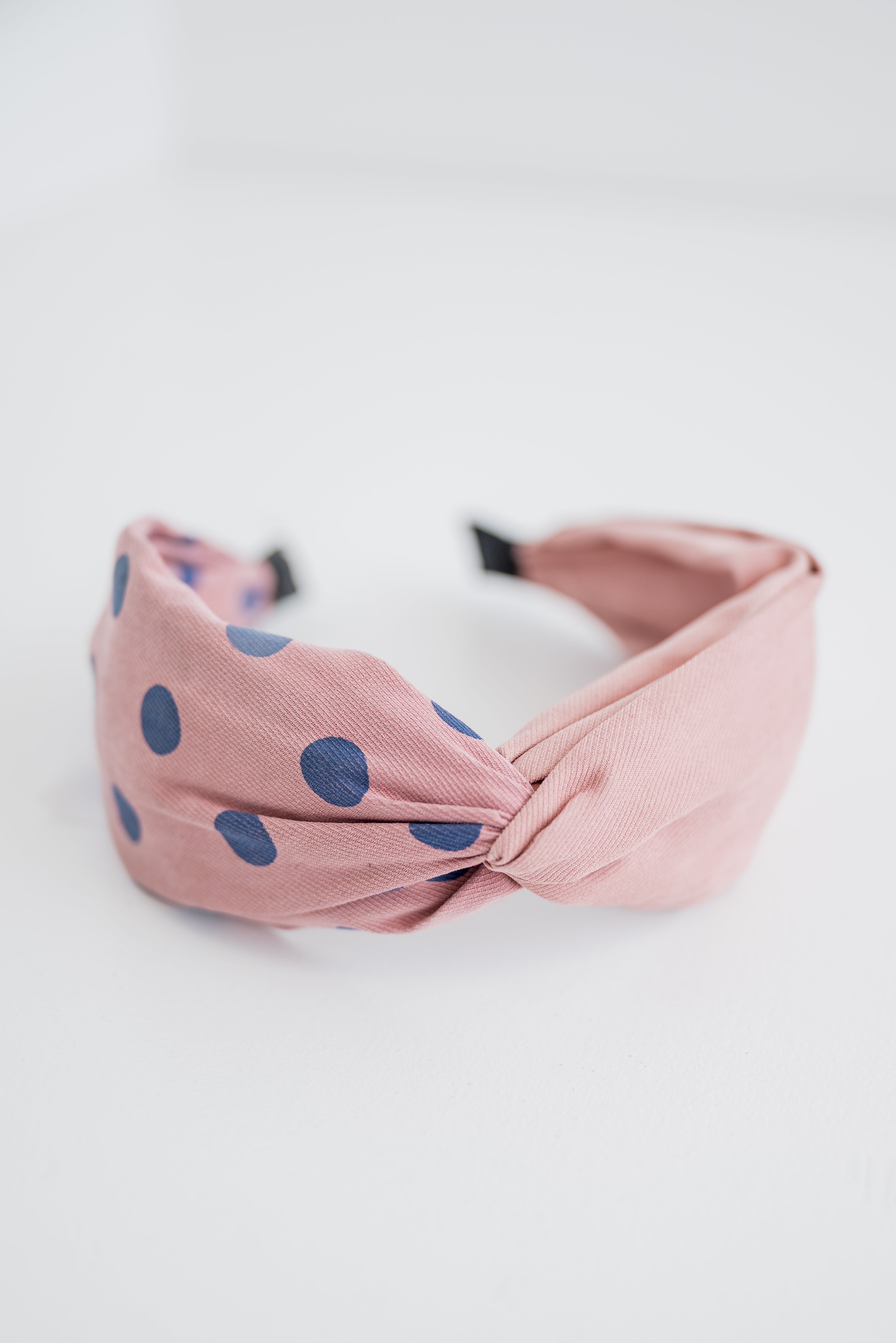 Wide Dot Headband - Pink