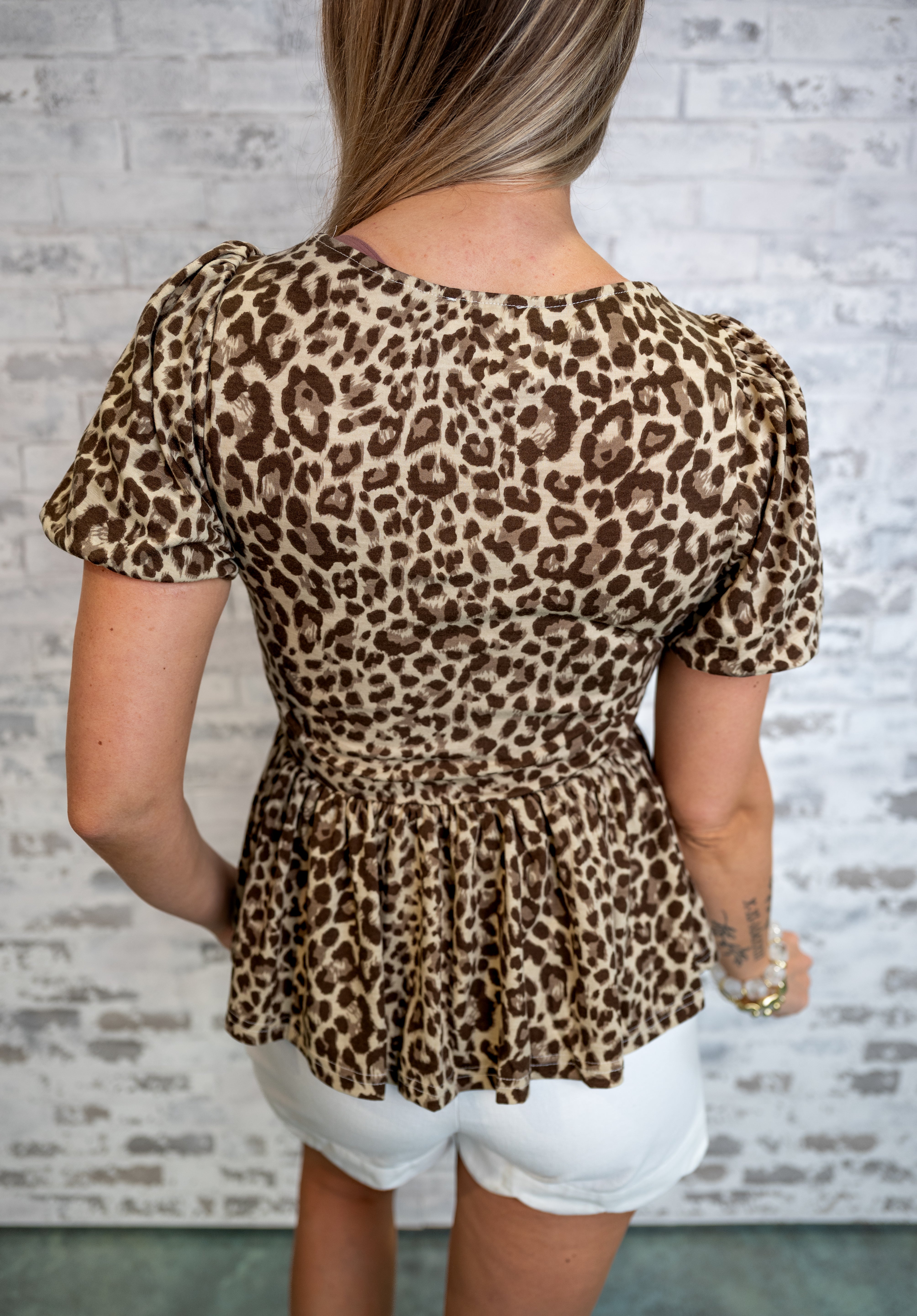 Wild Charm Peplum Top