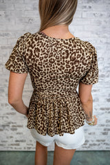 Wild Charm Peplum Top