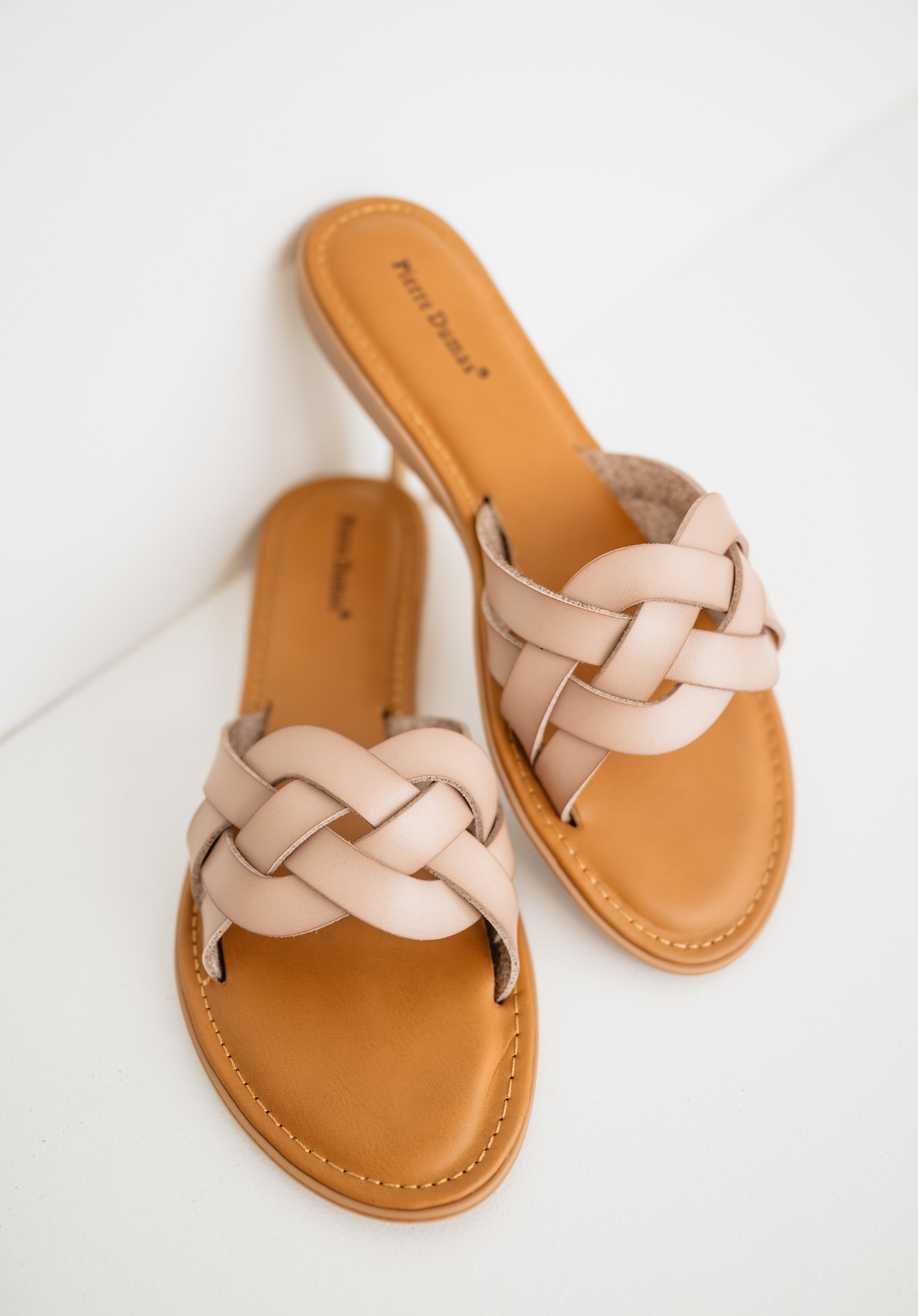 Woven Slide Sandal - Nude FINAL SALE