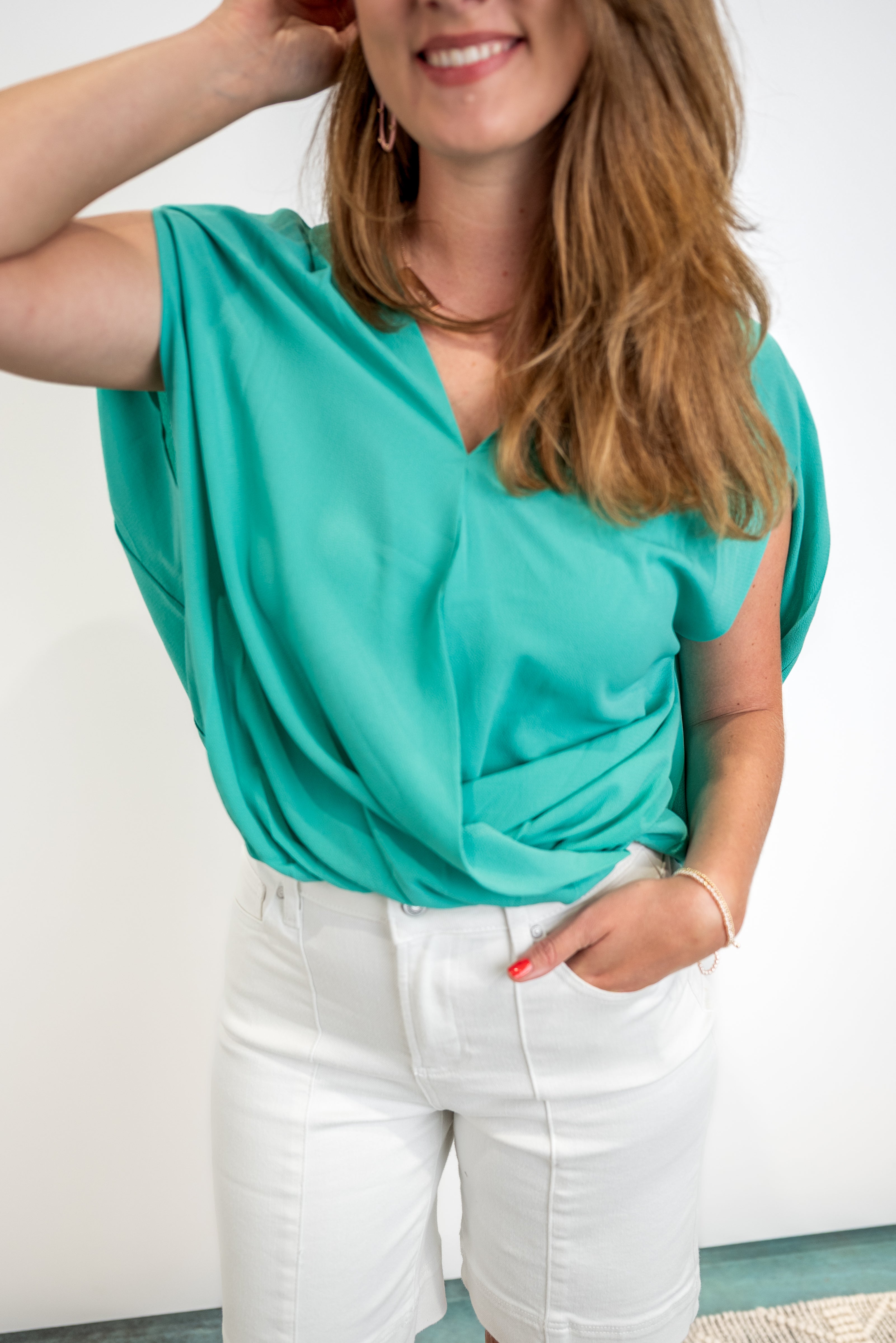 Wrapped in Style Top - Emerald