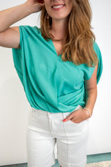 Wrapped in Style Top - Emerald