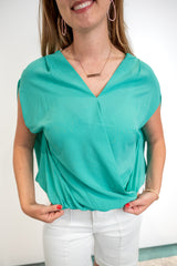 Wrapped in Style Top - Emerald