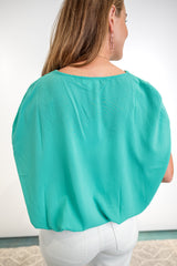 Wrapped in Style Top - Emerald