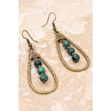 Sherri Earrings in African Turquoise