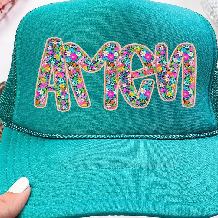 Floral Amen Trucker Hat - EOS Final Sale