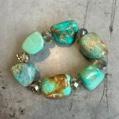 Authentic Turquoise Nugget Bracelet