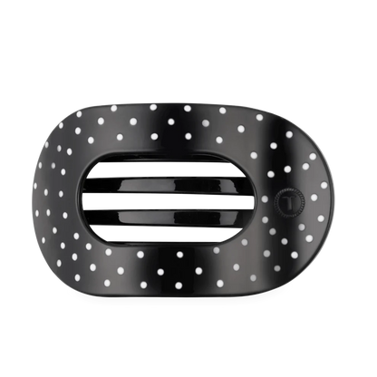 Polka Dot Party Flat Round Hair Clip - Large
