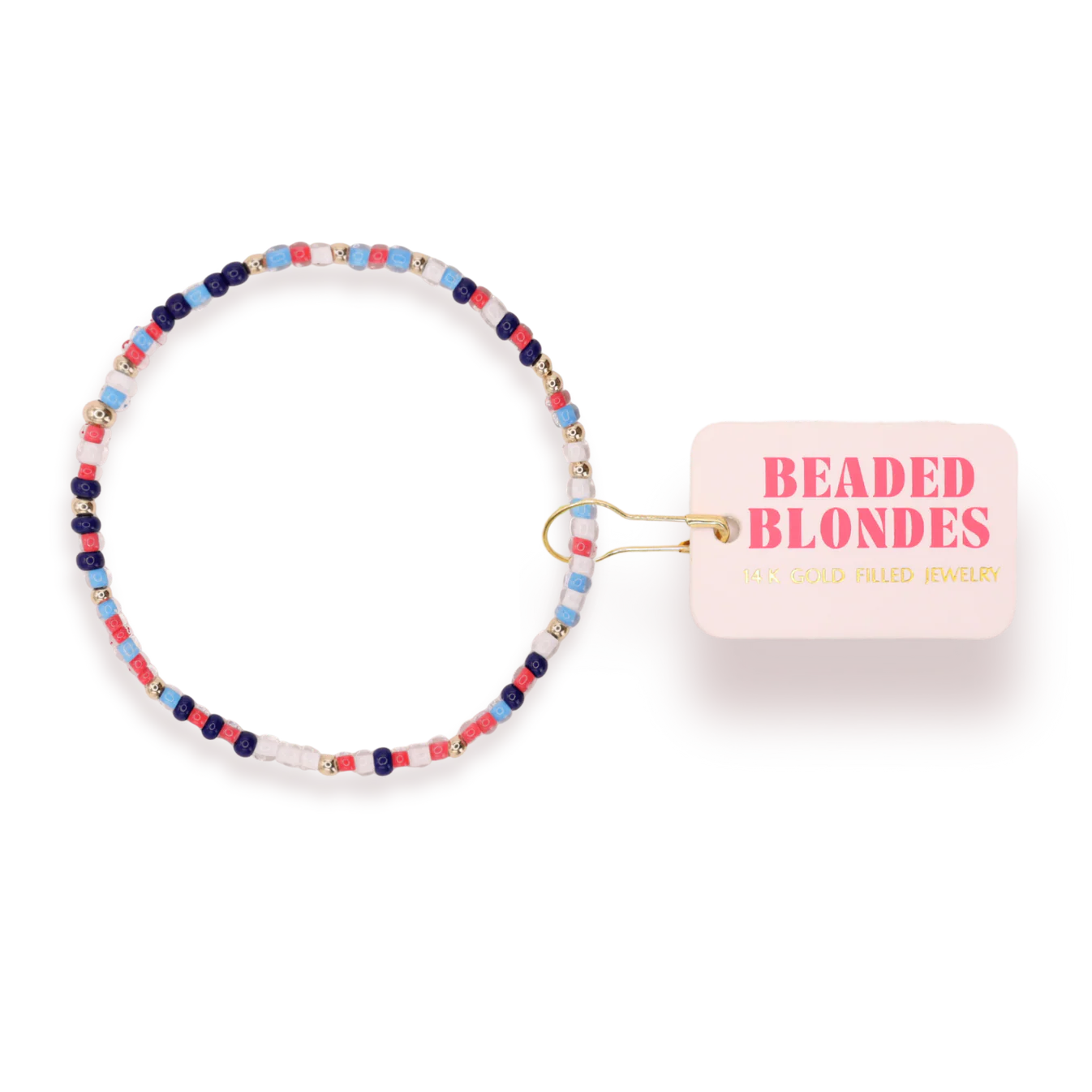 Beaded Blondes: Bomb Pop Sprinkle Bracelet