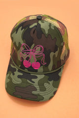 Bow Cherry Camouflage Cap - Camo