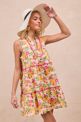 Sunny Garden Tiered Dress