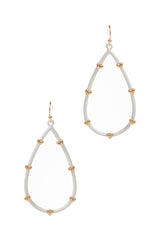 Cupid’s Teardrop Earrings - White