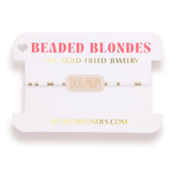 Nashville Market: Beaded Blondes Dog Mom on White