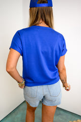 Street Drift Crew Top - Cobalt
