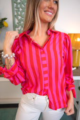 Airy Elegance Stripe Top