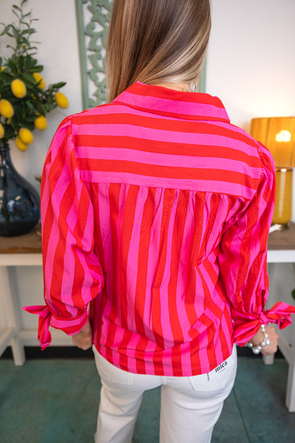 Airy Elegance Stripe Top - EOS Final Sale