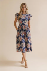 Romantic Bloom Midi Dress
