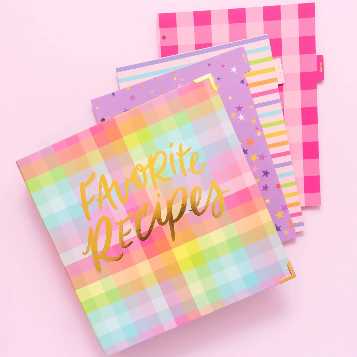 3-Ring Recipe Binder w/ 8 Recipe Tabs