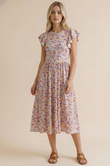 Meadow Flutter Midi Dress