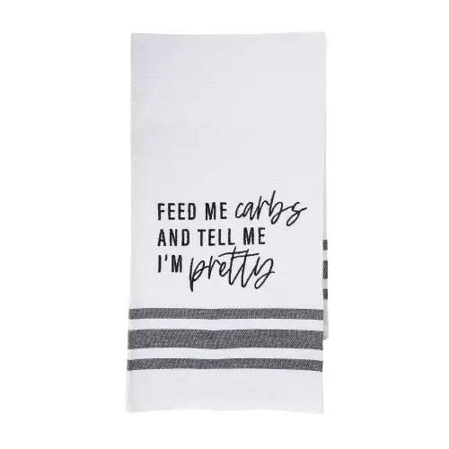 Feed Me Carbs Tea Towel