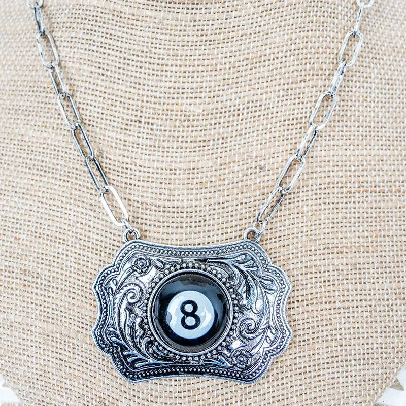 Tipi Final Bet Silvertone Necklace