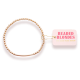 Beaded Blondes Bar Bracelet in Gold - Extended