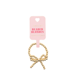 Beaded Blondes Gold Bow Ring