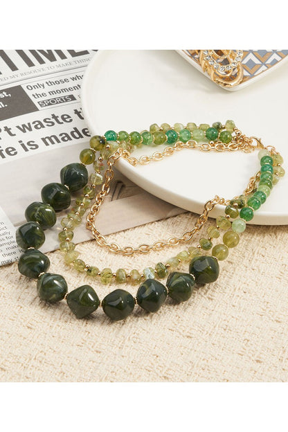 Boho Colorful Bead Necklace