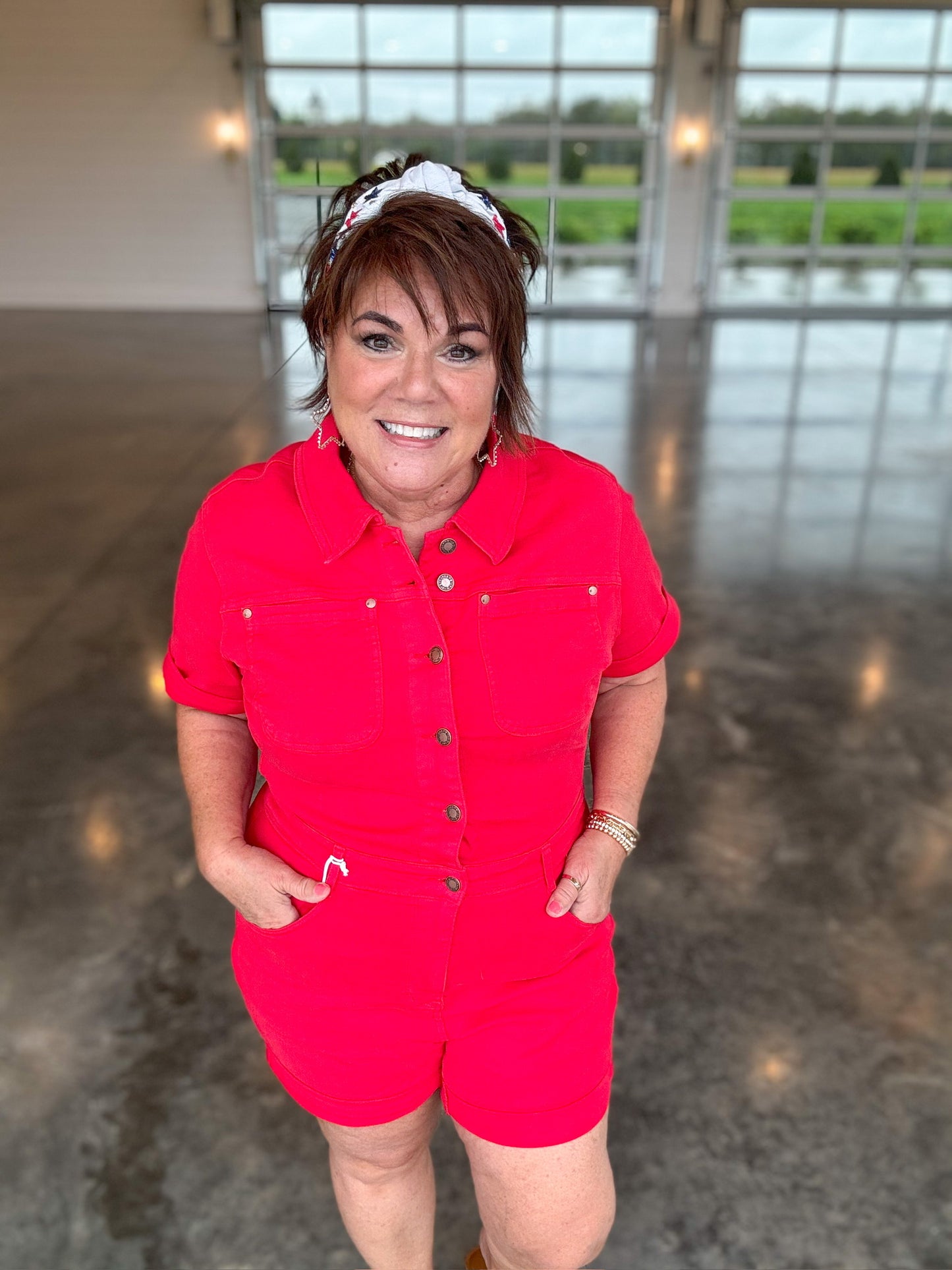 Scarlett Judy Blue Romper - EOS Final Sale