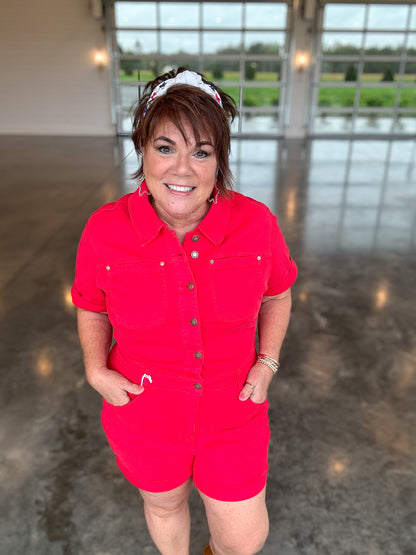 Scarlett Judy Blue Romper - EOS Final Sale