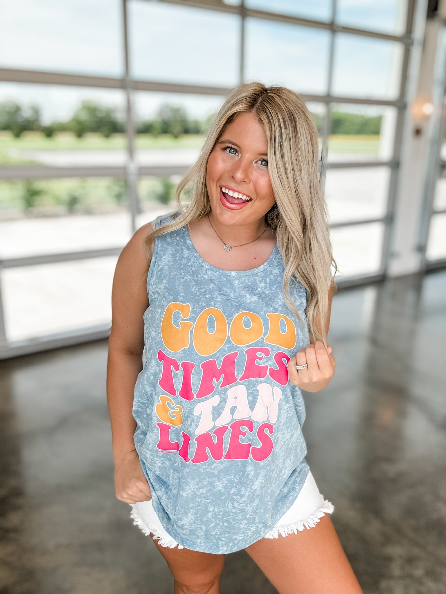 Good Times & Tan Lines Graphic Tank