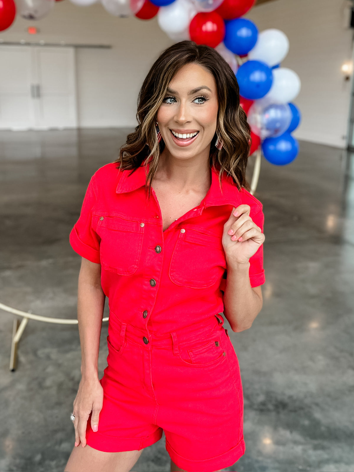 Scarlett Judy Blue Romper - EOS Final Sale