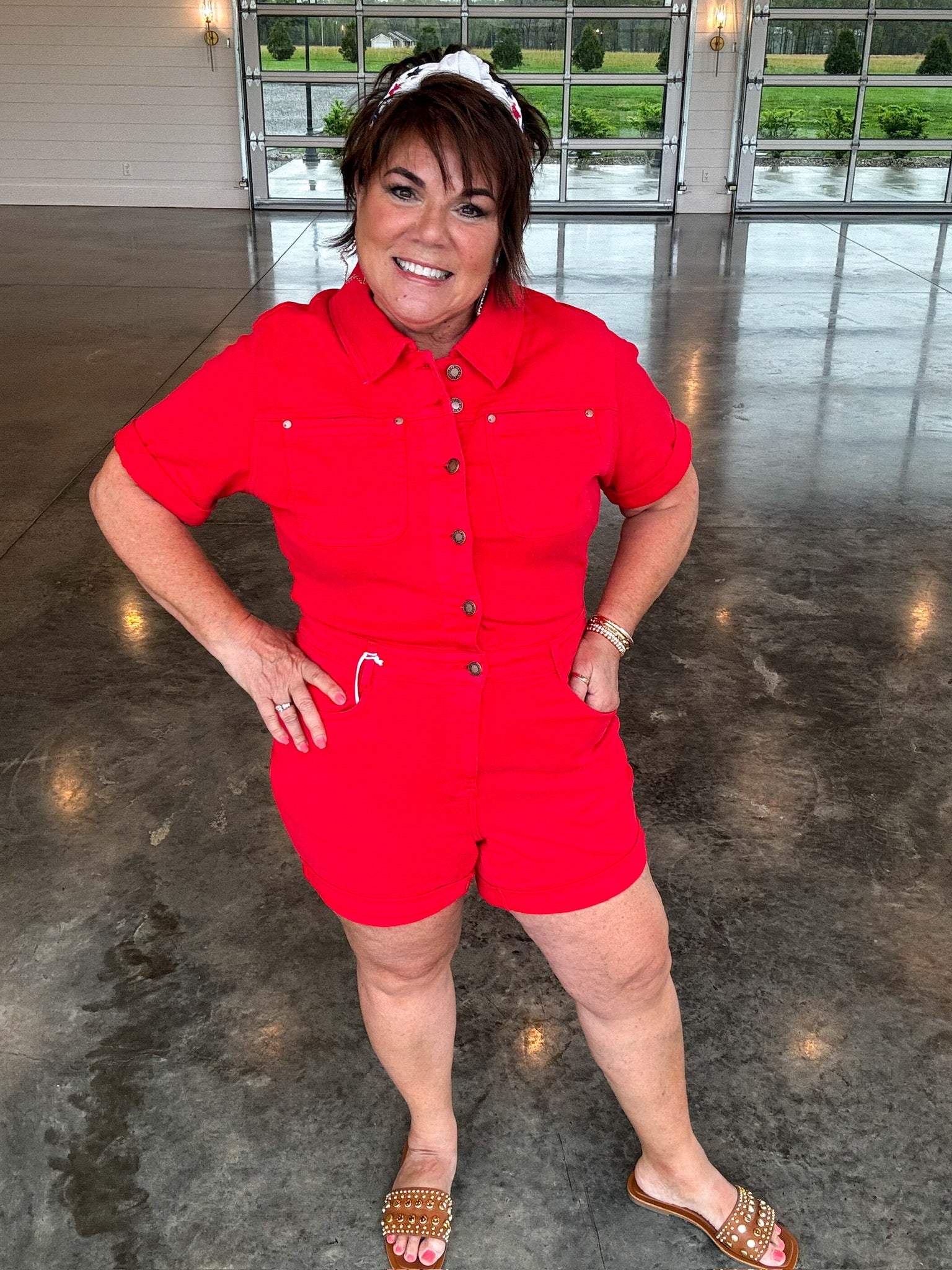 Scarlett Judy Blue Romper - EOS Final Sale