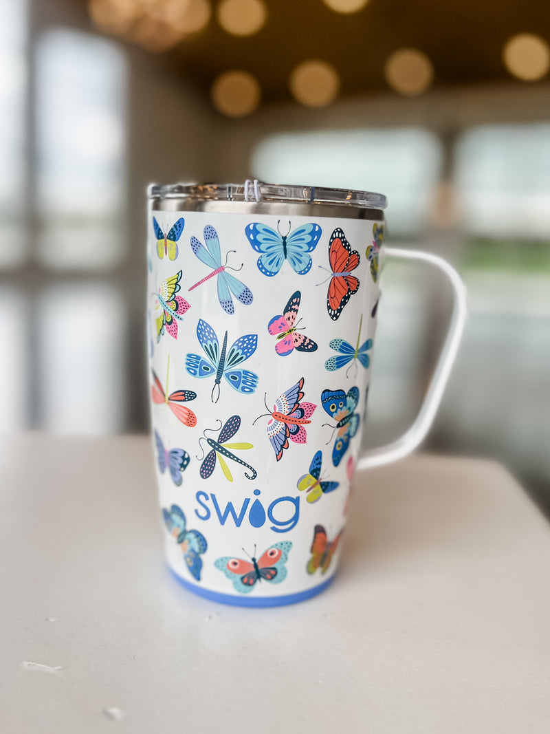 SWIG 18oz Travel Mug - Butterfly Bliss
