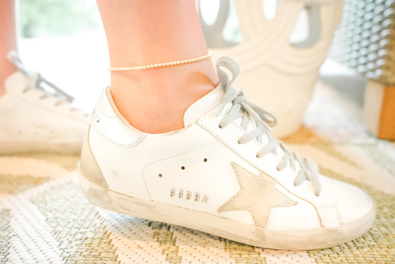 Beaded Blondes Gold Beaded Anklet