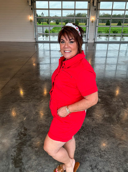 Scarlett Judy Blue Romper - EOS Final Sale