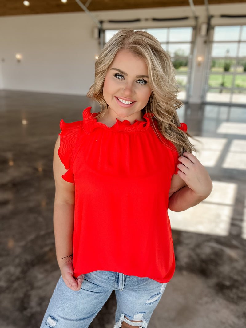 Graceful Glam Top - Red