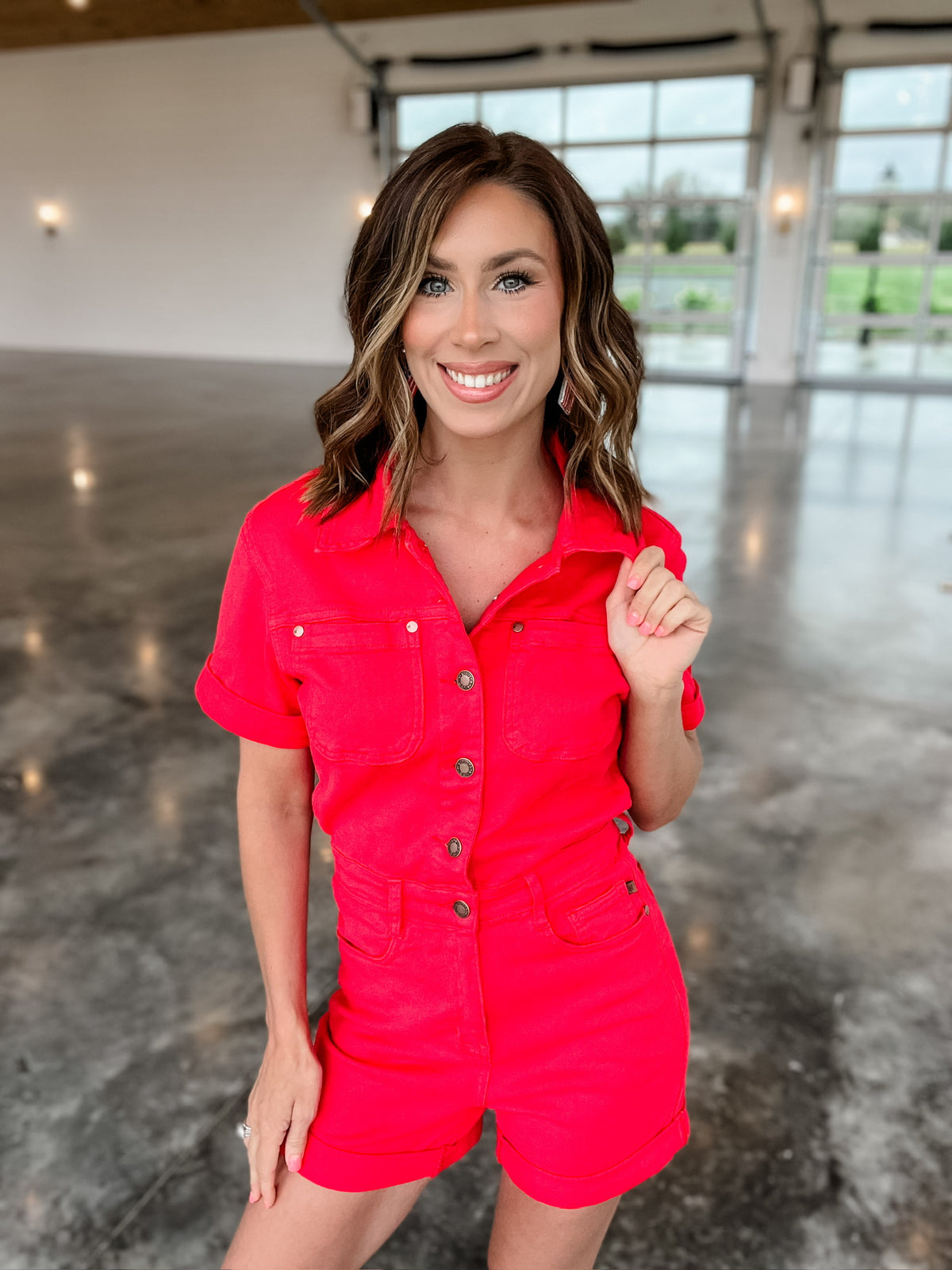 Scarlett Judy Blue Romper - EOS Final Sale