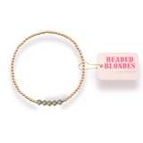 Vegas: Beaded Blondes Kim Bracelet Ash Grey - Standard