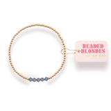 Beaded Blondes Kim Bracelet Ice Blue - Extended