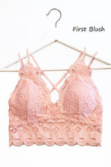 Crochet Lace Bralette - Blush Pink | DOORBUSTER