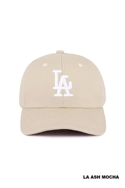 City Logo Embroidered Monogram Baseball Cap Hat