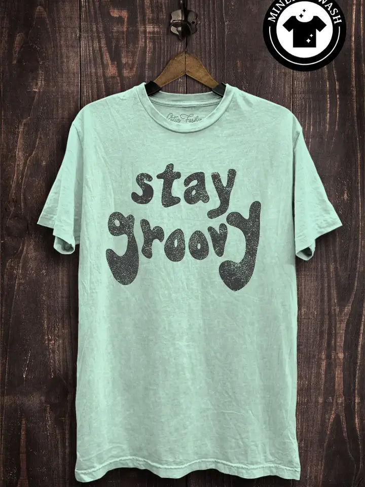 Stay Groovy Graphic Tee - EOS Final Sale