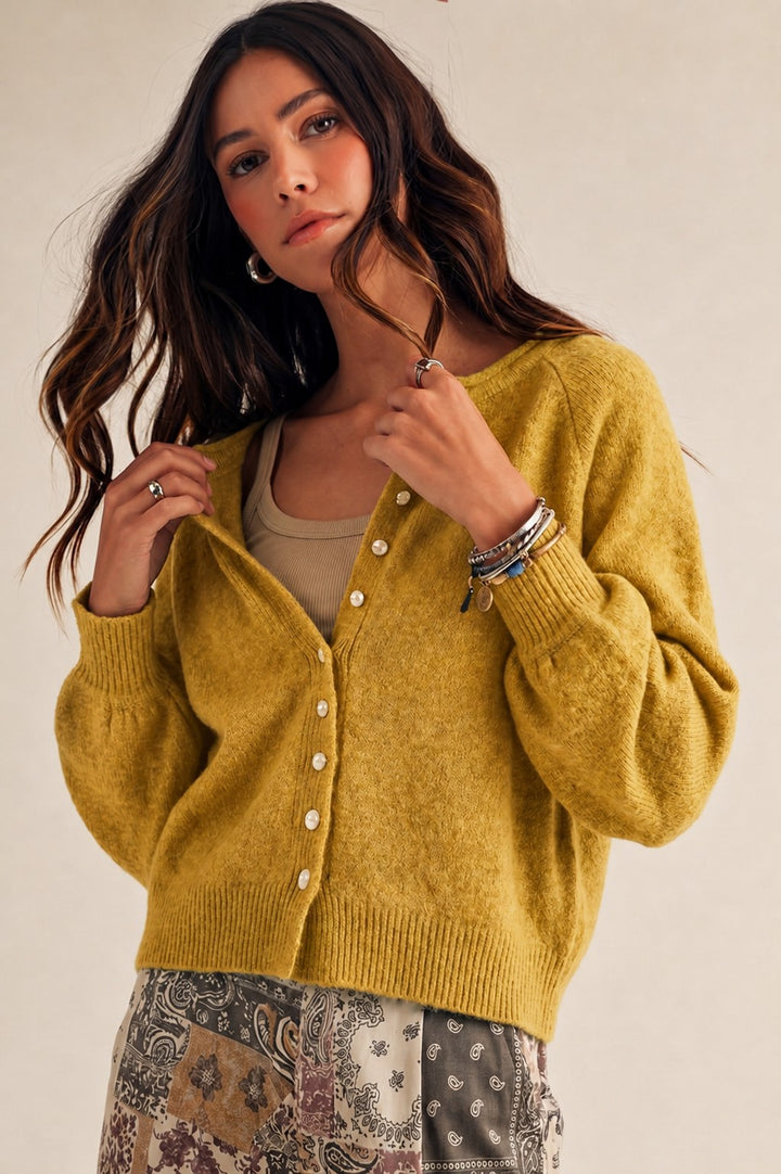 Softline Signature Button Front Knit Cardigan