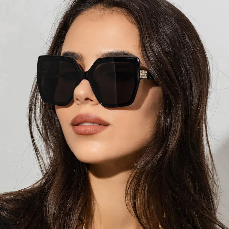 Retro Glam Sunglasses - Black *Final Sale*