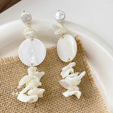 Summer Breeze Shell Tassel Earrings