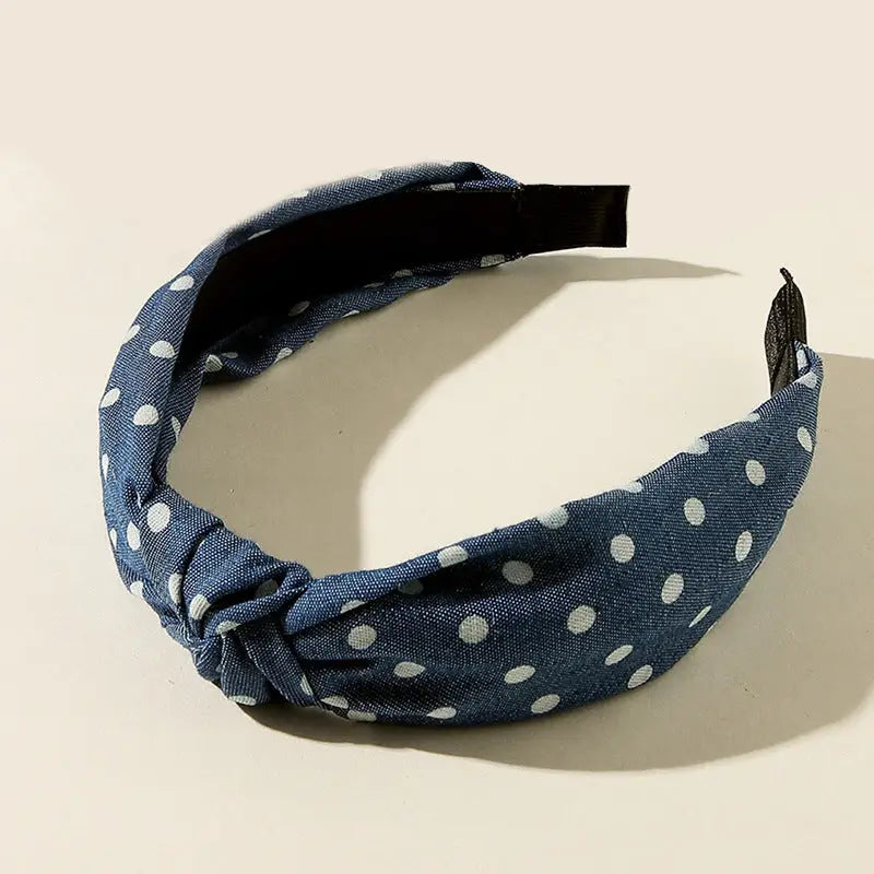 Vintage Denim Knot Headband